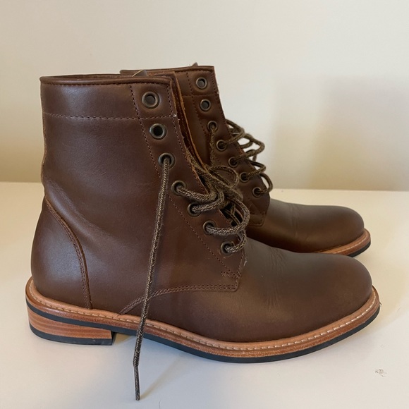 Nisolo Amalia All-Weather lace-up leather ankle boot in brown size 6.5 - Picture 8 of 12